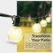 Newhouse Lighting - Outdoor LED G40 String Lights with Weatherproof Technology, 100W Dimmer with Wireless Remote Control, 50ft PSTRINGLEDDIM - alternate 7